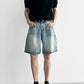 Washed Denim Half Pants gm16629