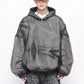two-piece denim hoodie gm16132