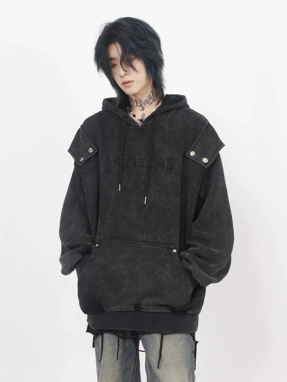 shoulder power button hoodie gm15653