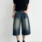 A-Line Wide Leg Cropped Denim gm16632