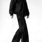 black gallery-shaped trousers gm15384
