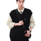 V-neck vest knit gm16073