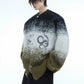 fur contrast gradient knit gm16291