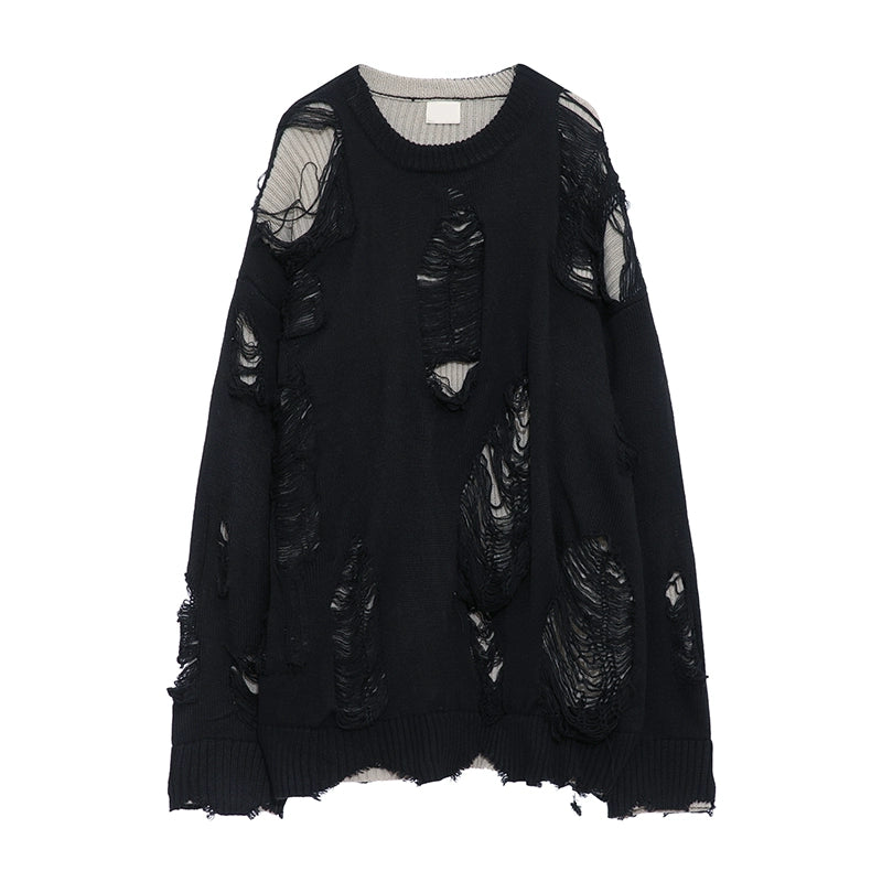 street ripped damage sweater gm15510