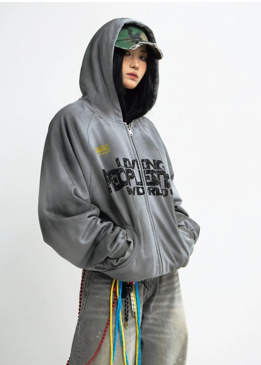 letter print hoodie gm16006