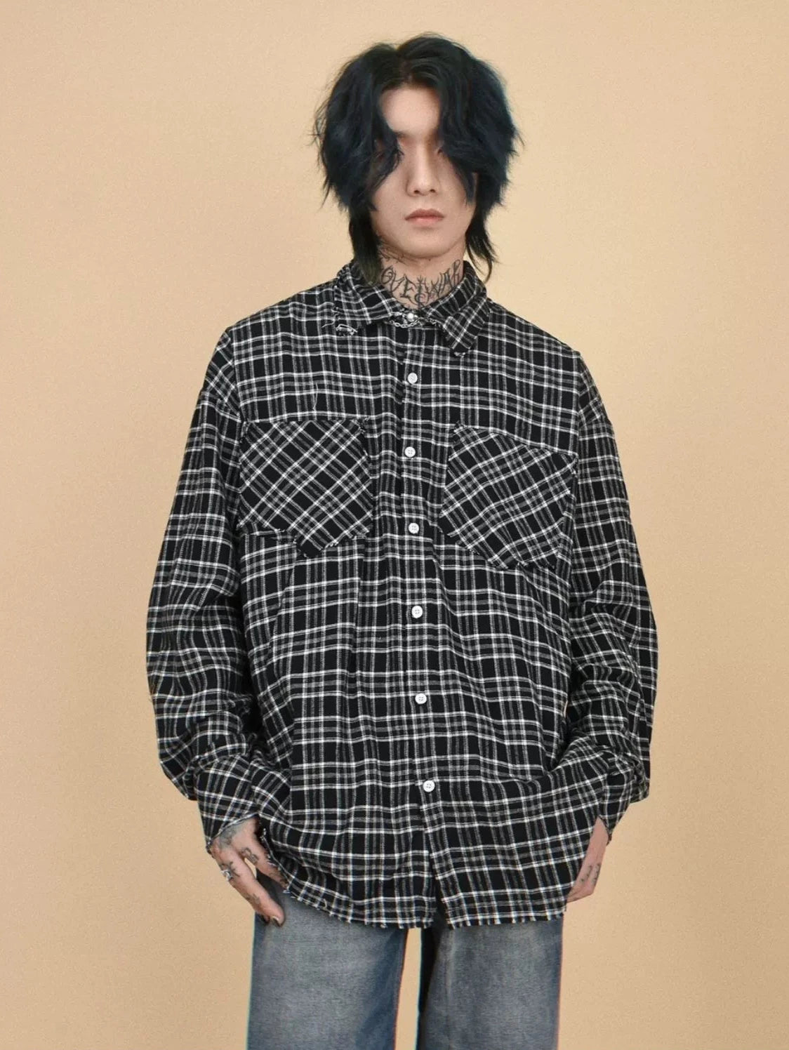 small squares Check shirts gm15554