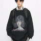 girl print long T-shirt gm16031