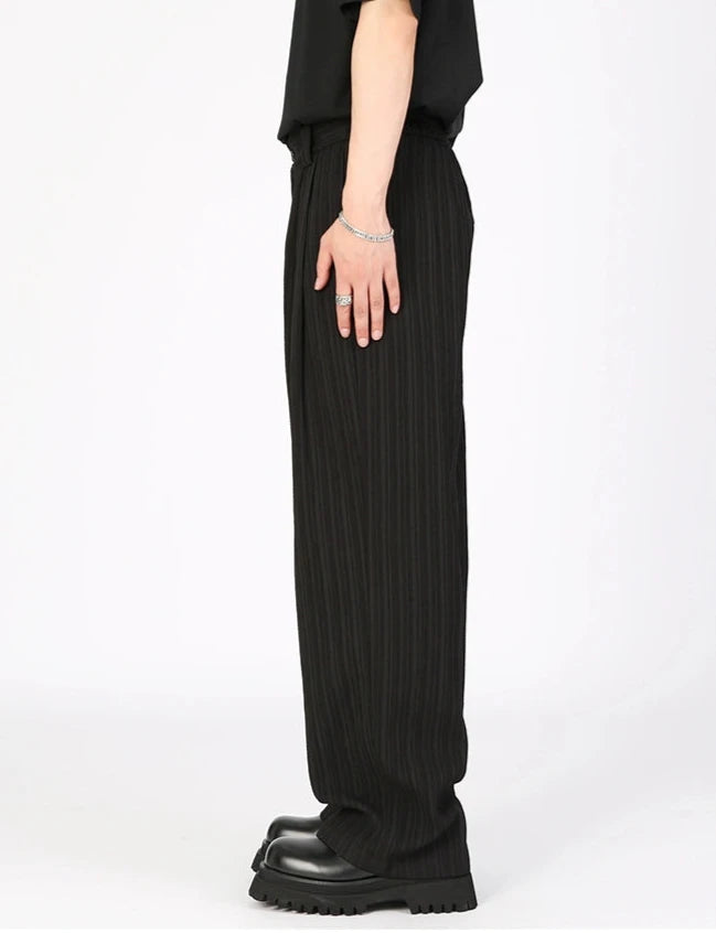 vertical stripes glittering slacks gm15440