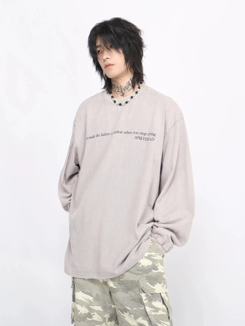 washed long-sleeve shirt gm15838