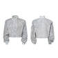 Vintage Wash Studs Denim Cropped Jacket gm16409
