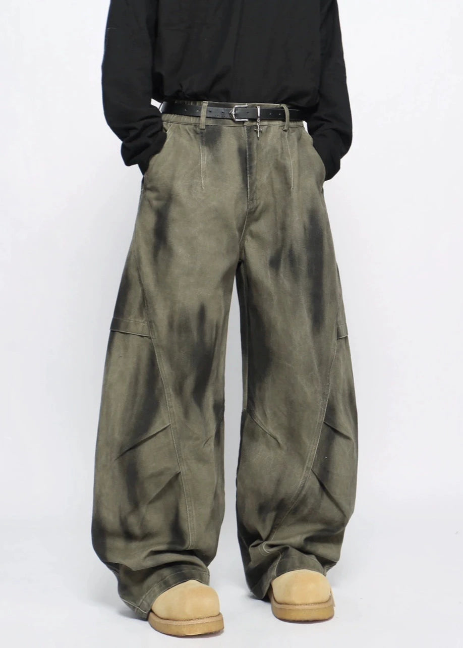 washed geen pants gm16343