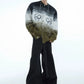 fur contrast gradient knit gm16291