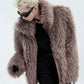 shoulder pad all fur jacket gm16314