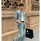 line denim fashin set up gm15199
