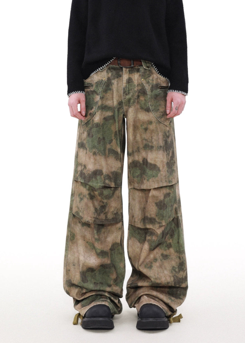 camouflage wide-leg pants gm16353