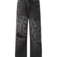 retro washed line denim pants gm16149