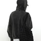 simple black washed hoodie gm15788