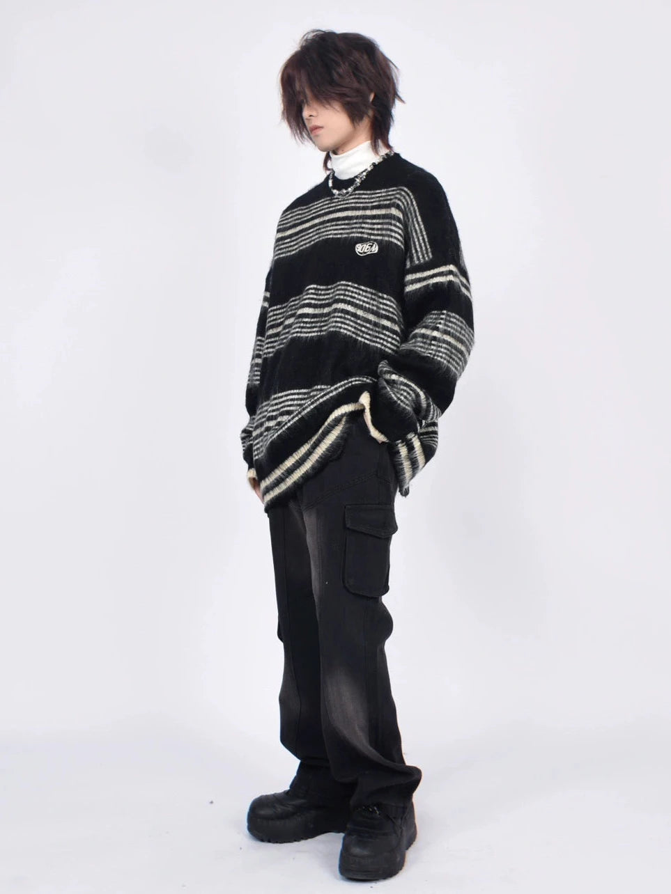 versatile striped knit gm15555