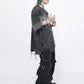 gradient hand cut holes short-sleeved T-shirt gm15322