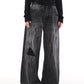 retro washed line denim pants gm16149