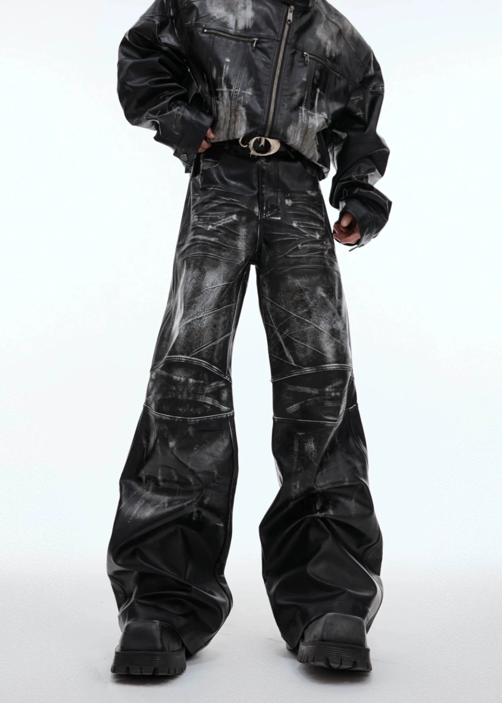 washed leather jacket gm15916