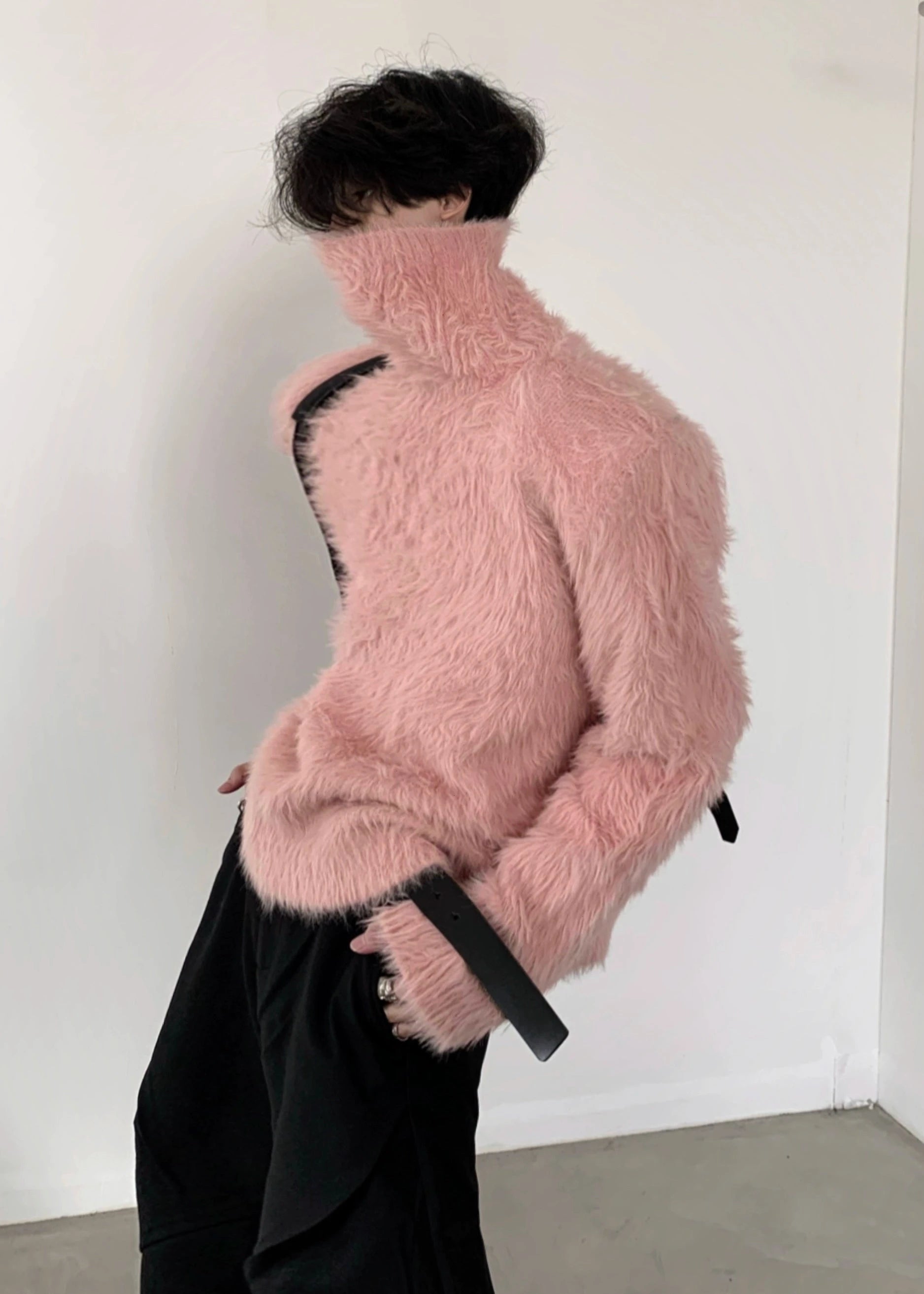 mink fur turtleneck sweater gm16322