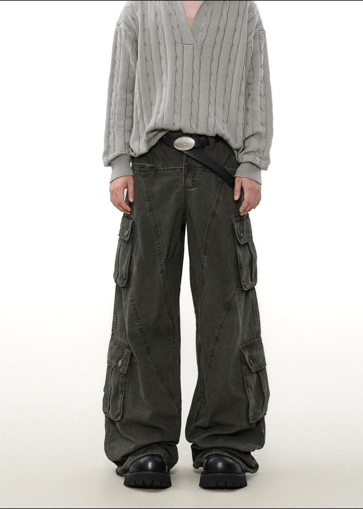 simple straight cargo pants gm16363