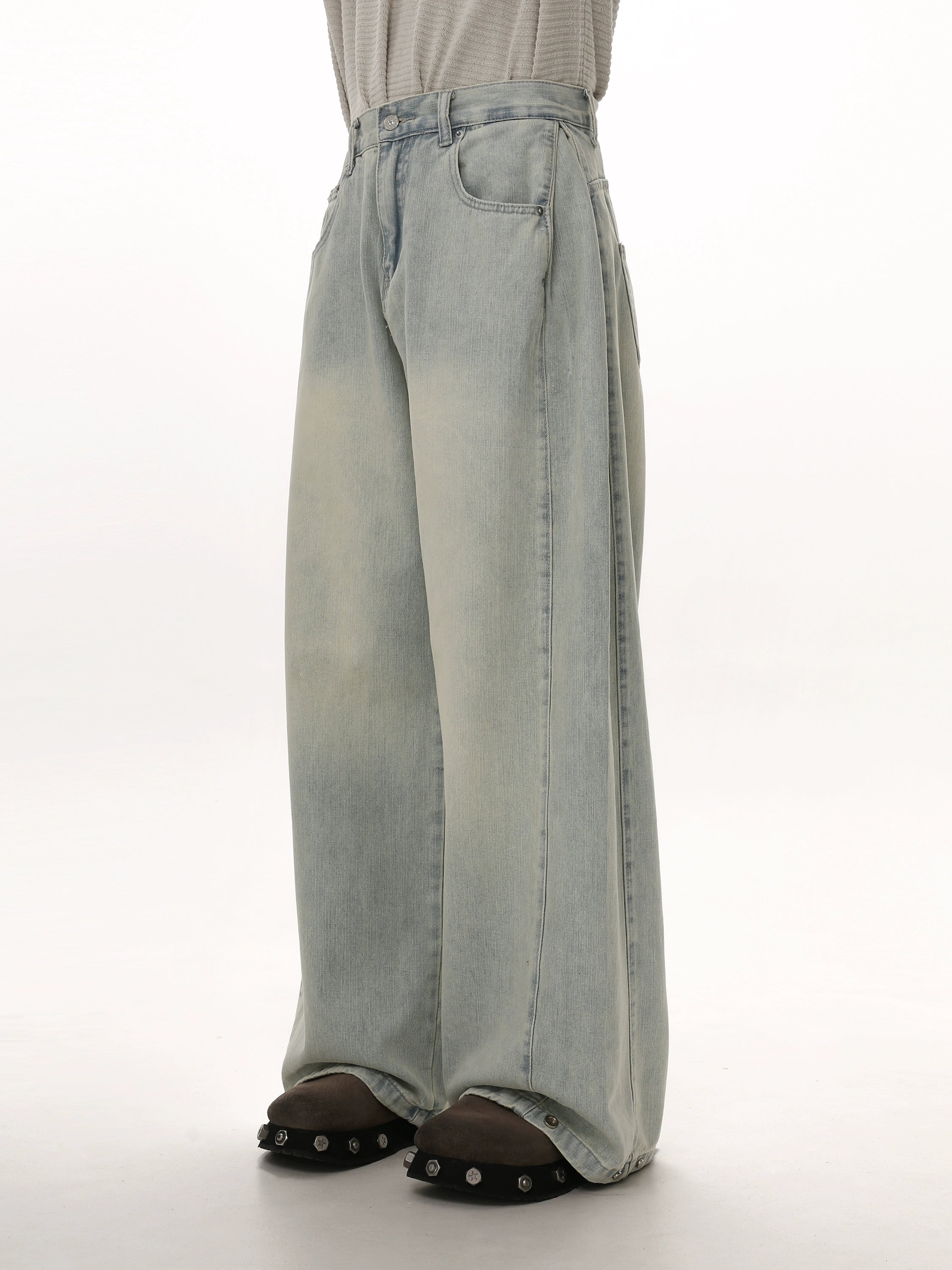 retro jeans wide-leg denim gm15286