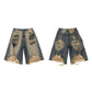 Vintage Damage Denim Half Pants gm16426
