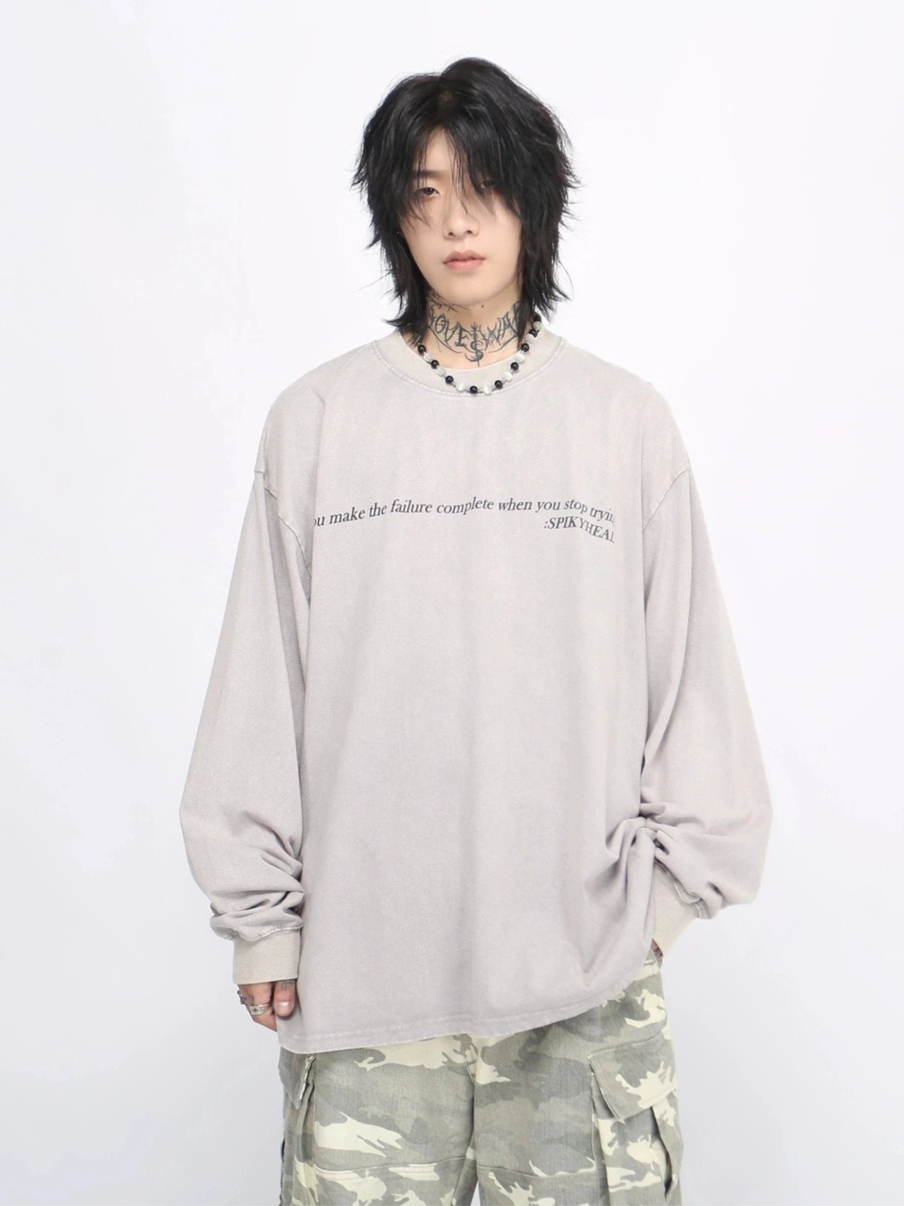 washed long-sleeve shirt gm15838