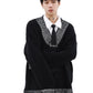 loose V-neck sweater gm16163