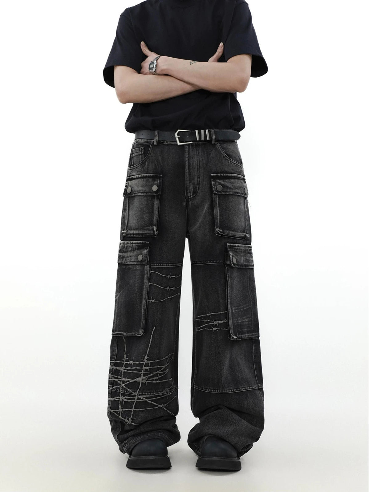 feeling of weight cargo denim gm15791