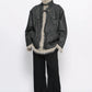 fur leather jacket gm16231