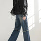 blue splicing washed denim gm16315