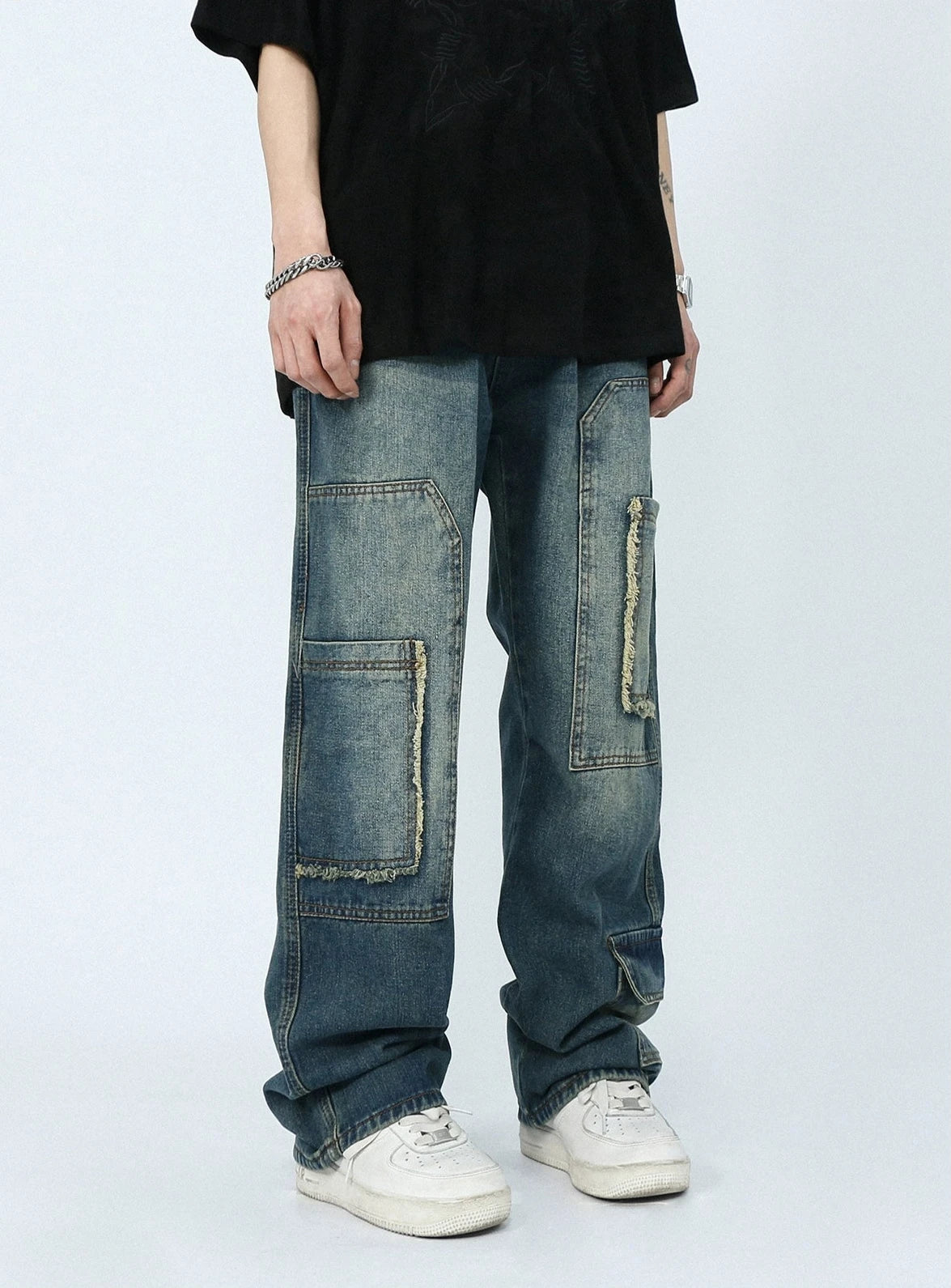 various pockets denim gm15515