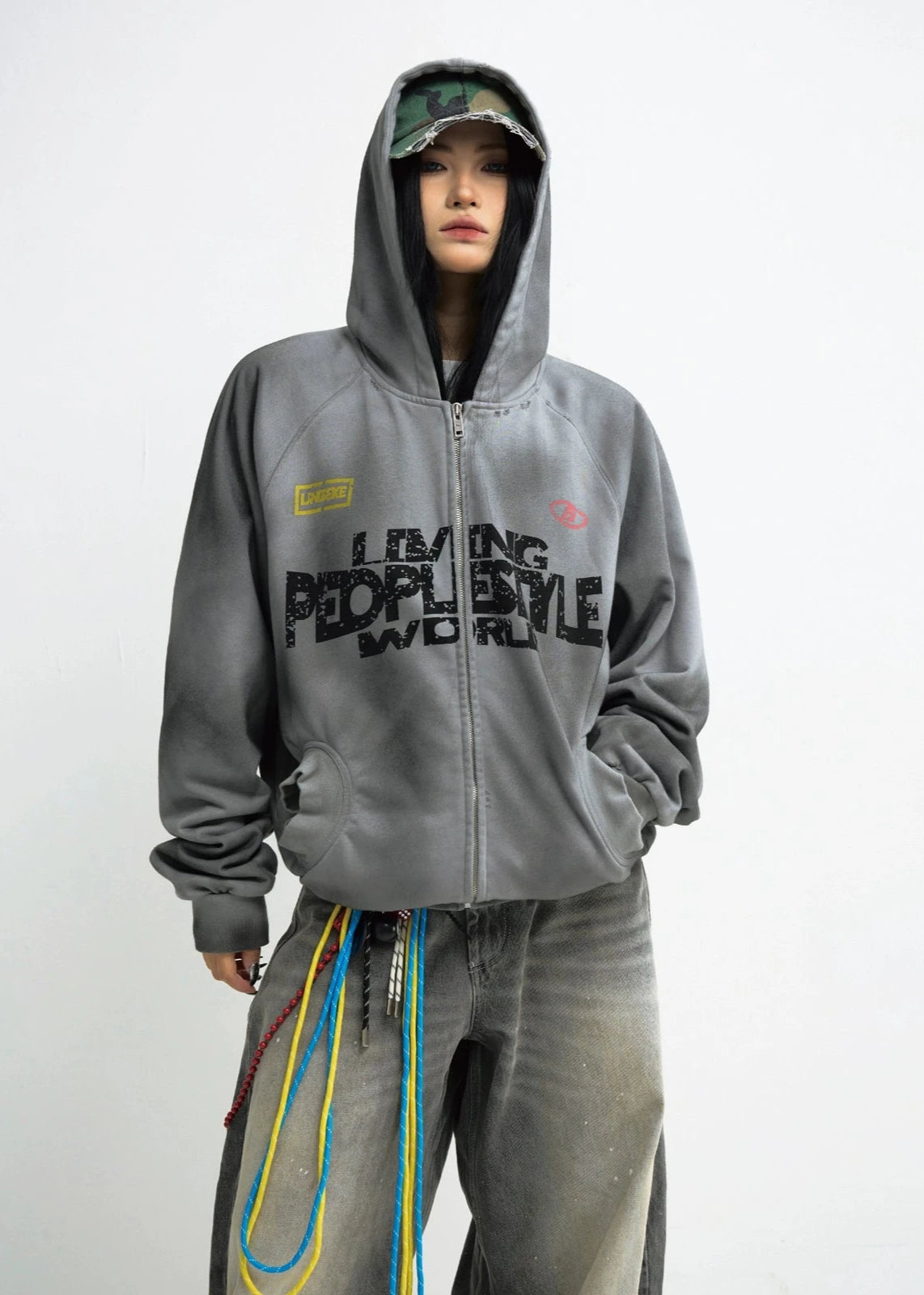 letter print hoodie gm16006