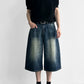 A-Line Wide Leg Cropped Denim gm16632