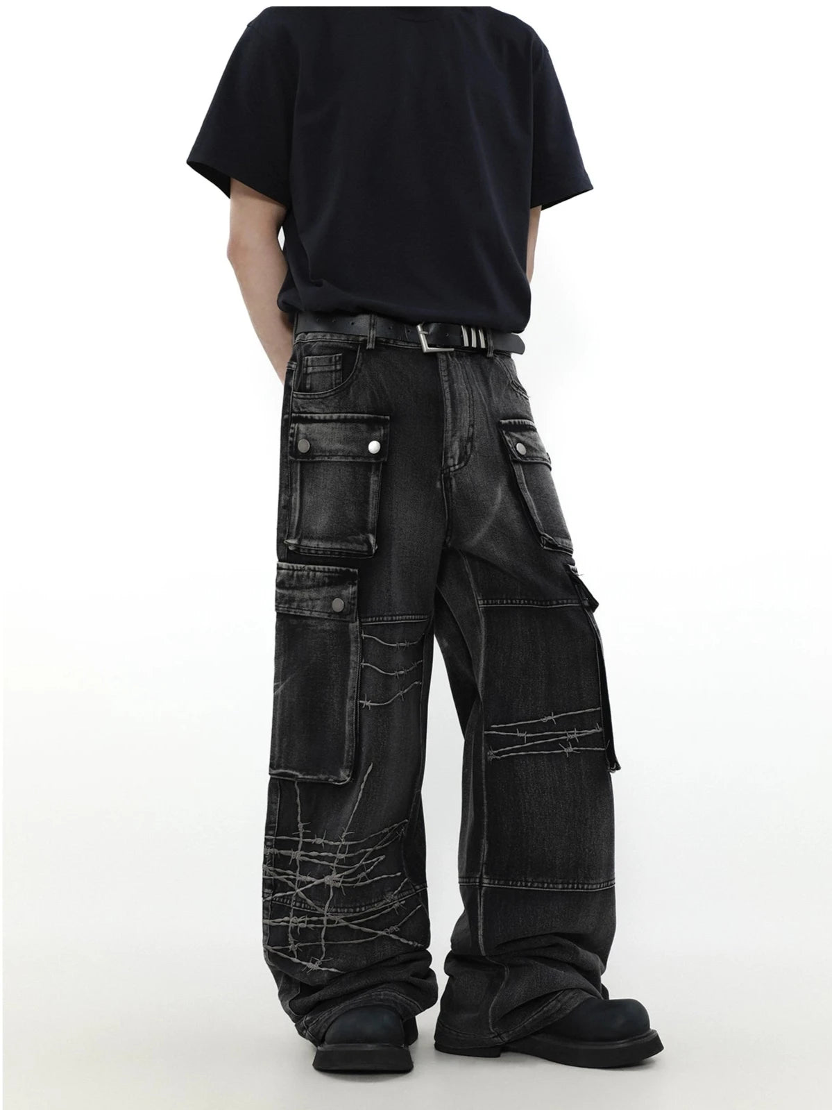 feeling of weight cargo denim gm15791