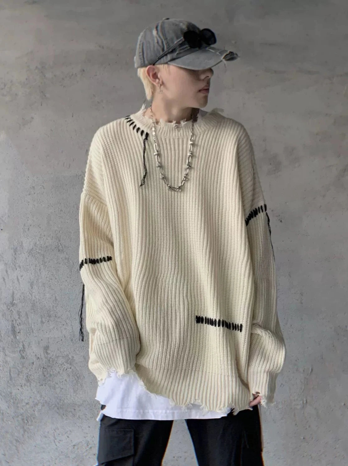 string out knit gm15536