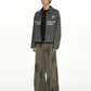 street short leather jacket gm16060