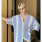 mesh stripe new trend tops gm15198