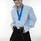 cuff design shoulder pad shirt gm15364