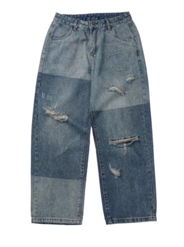 damaged two blue color denim gm15544