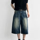 A-Line Wide Leg Cropped Denim gm16632