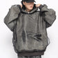 two-piece denim hoodie gm16132