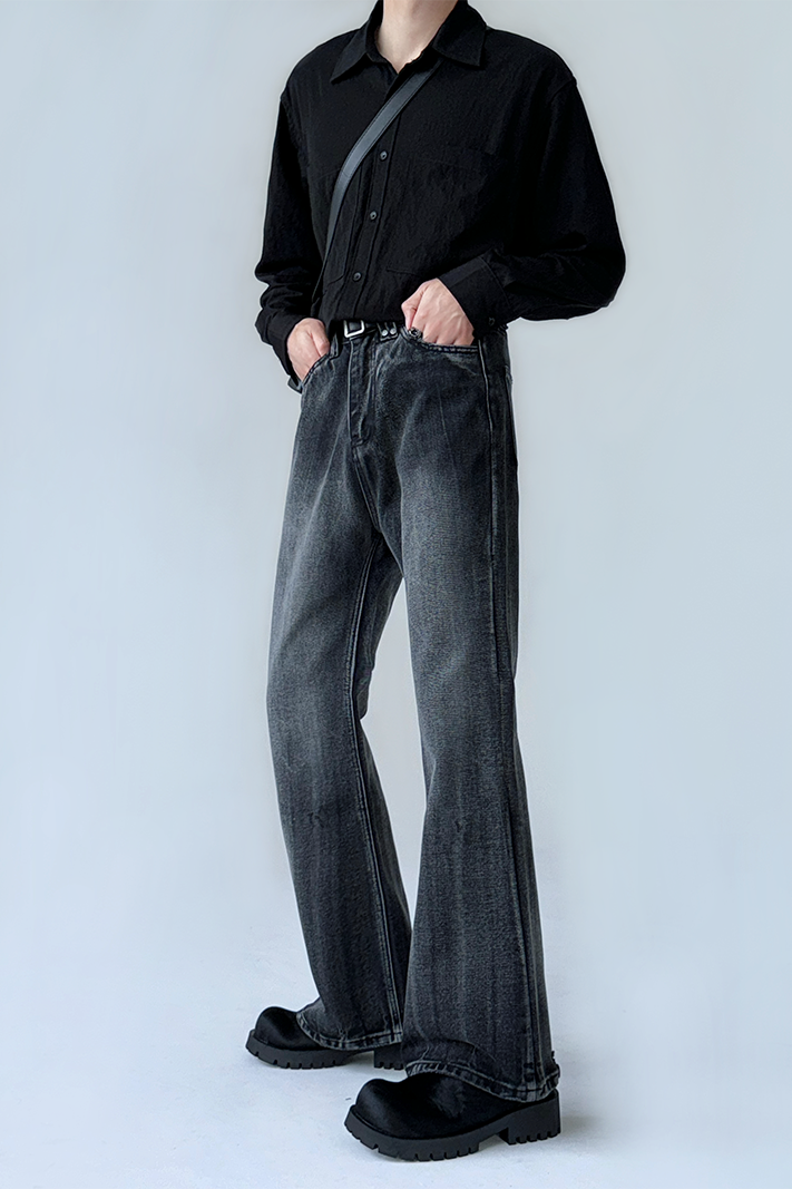 little thinner flared denim gm15482