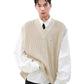 V-neck vest knit gm16073