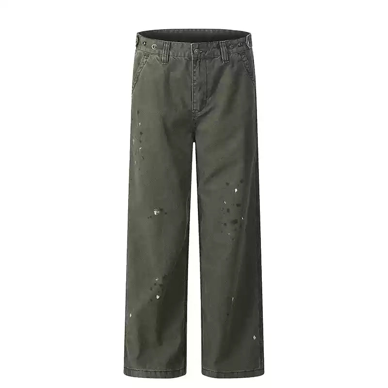 splashed ink straight pants gm16167