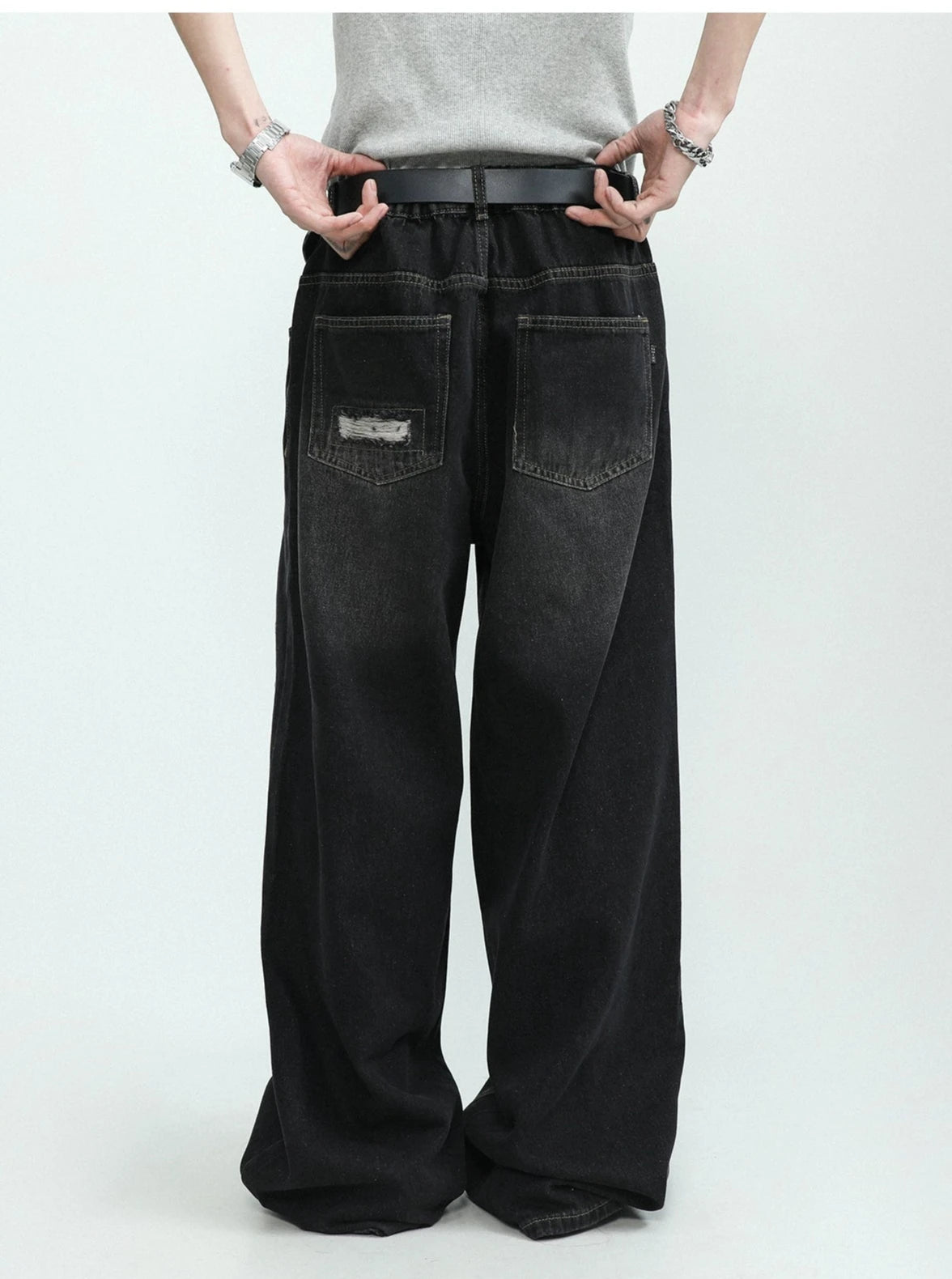 damage fake street denim gm15520