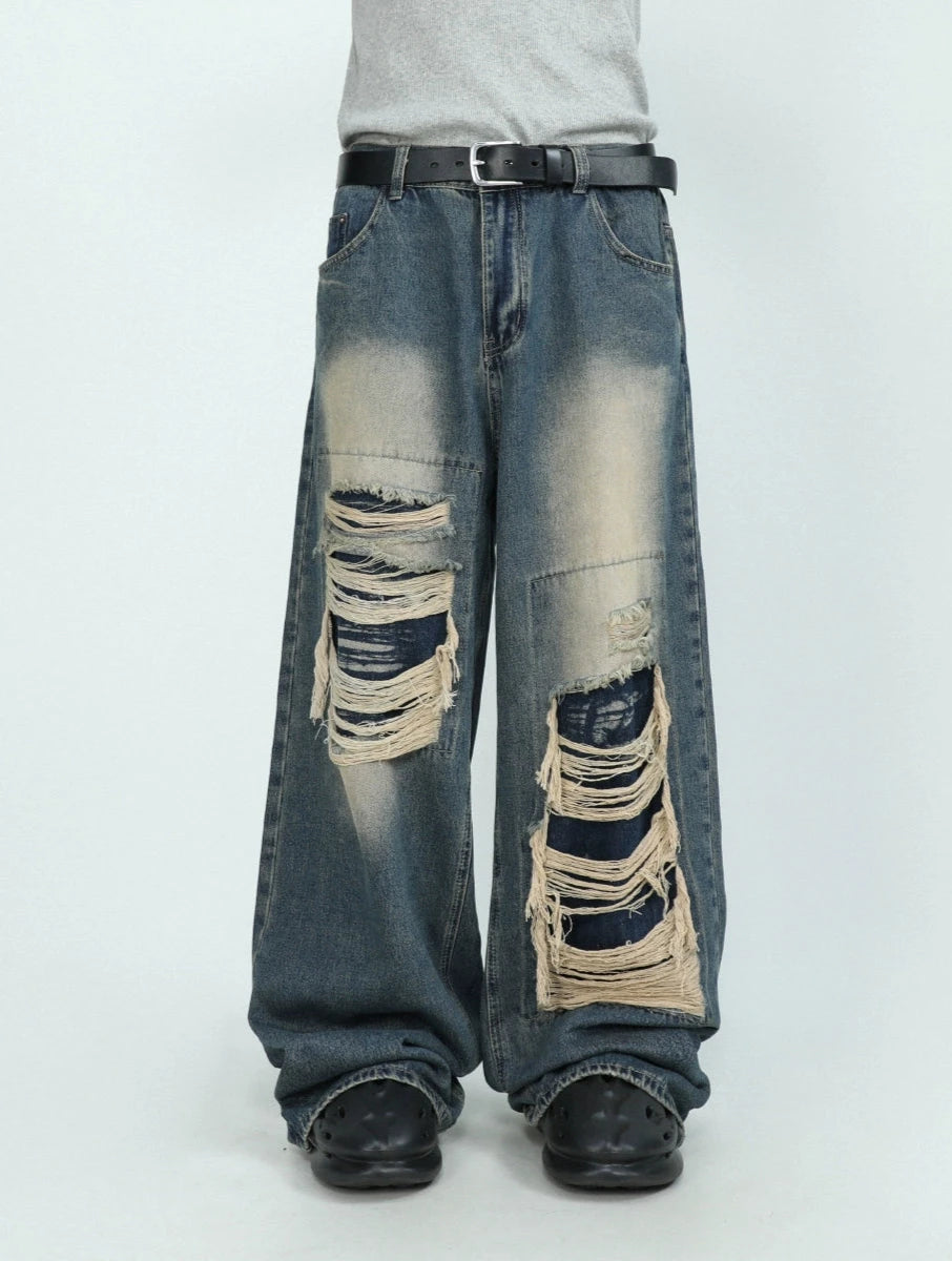 damage fake street denim gm15520